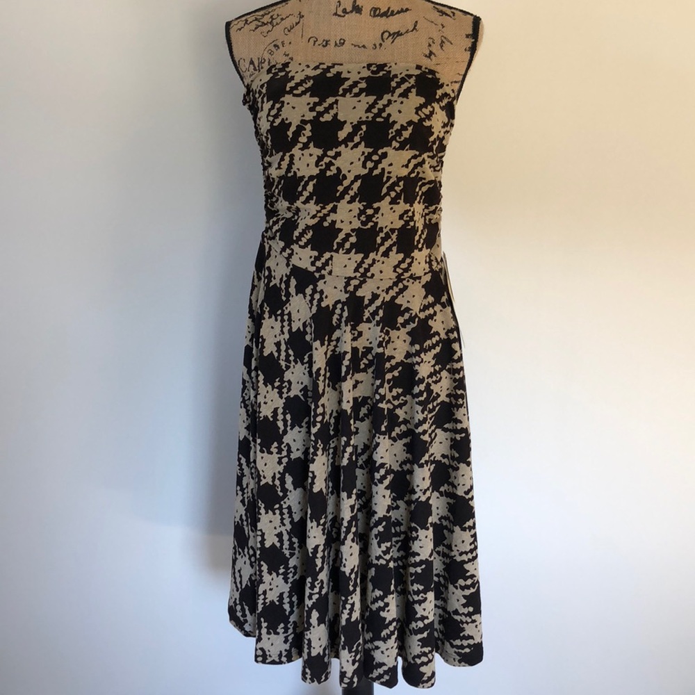 *NWT* Lapis Brown & Tan Pattern Dress